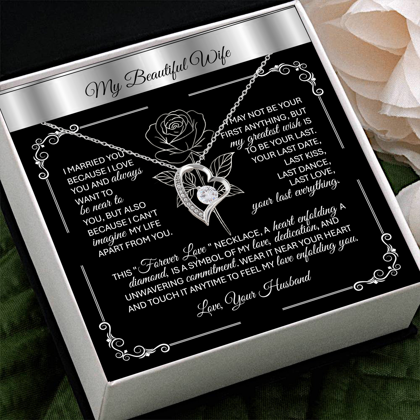 Forever Love Necklace Gift β A Husband's Promise to His Wife π
