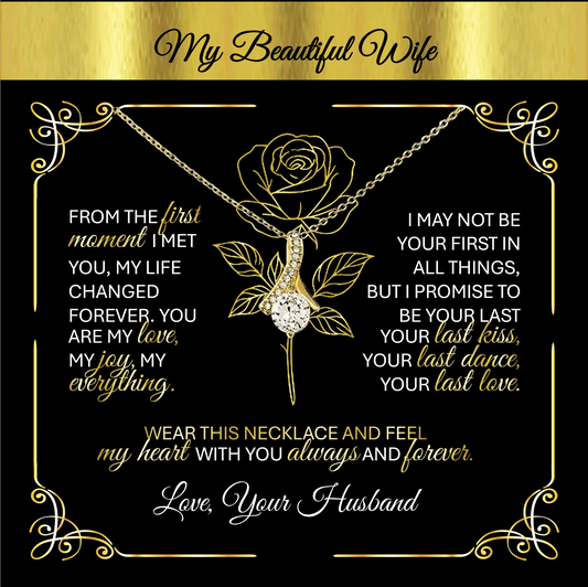 Alluring Beauty Gold Necklace – A Husband's Promise of Love 💛 - TheBestGiftPlace