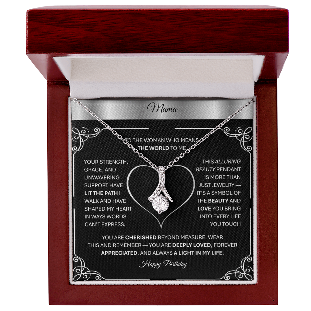 💎 Alluring Beauty – Gold Pendant Necklace Gift for Mom, Aunt, Grandma, or Stepmom - TheBestGiftPlace