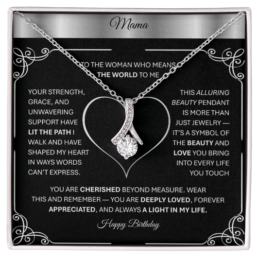 💎 Alluring Beauty – Gold Pendant Necklace Gift for Mom, Aunt, Grandma, or Stepmom - TheBestGiftPlace