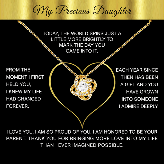 Celebrating the Woman You've Become with this Love Knot Necklace Gift - TheBestGiftPlace