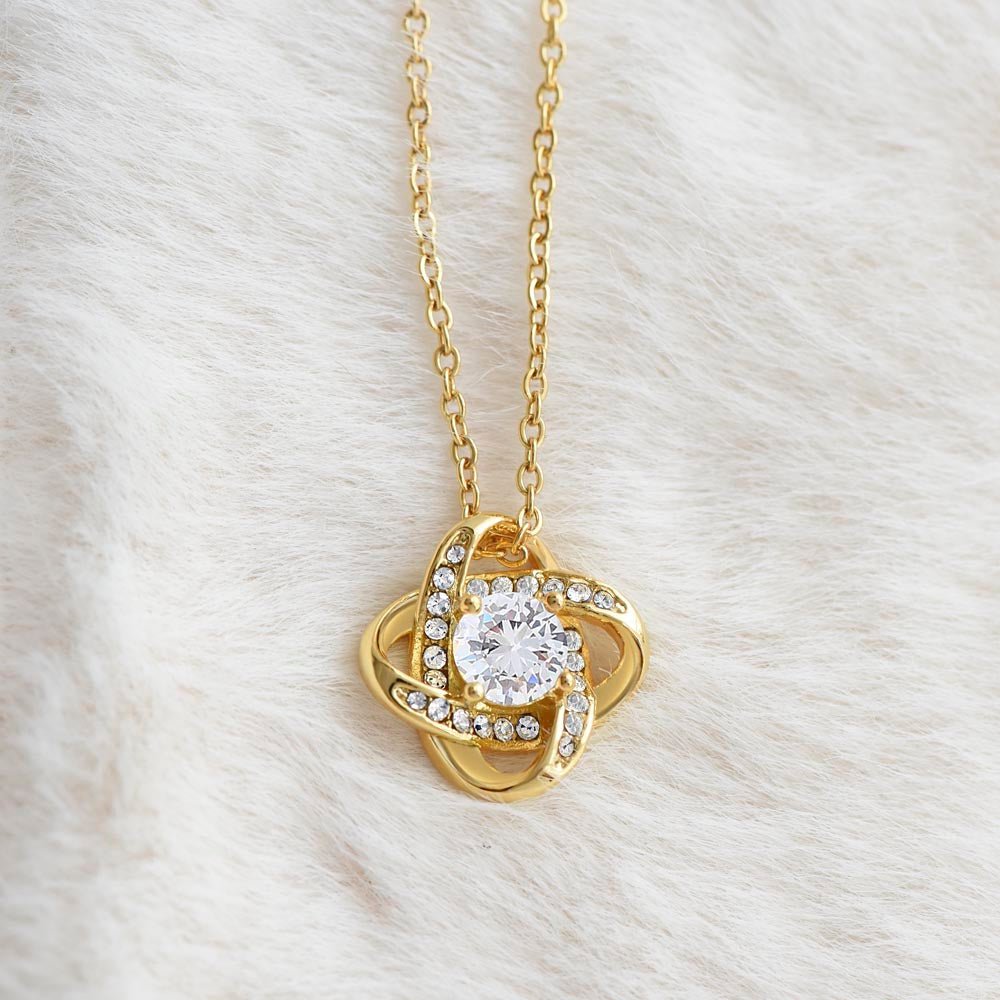 Celebrating the Woman You've Become with this Love Knot Necklace Gift - TheBestGiftPlace