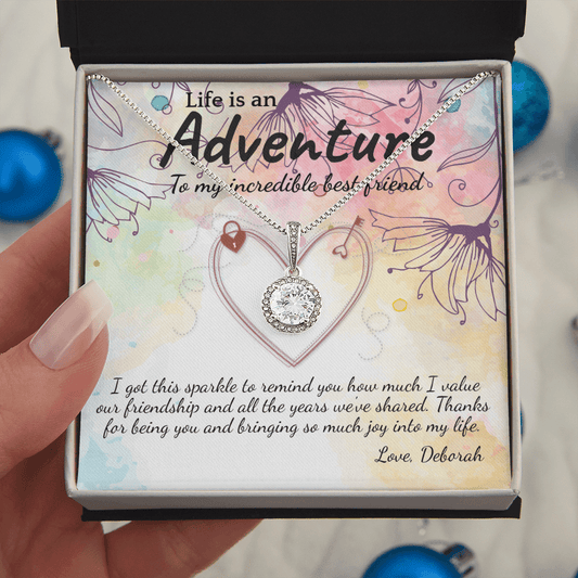 Eternal Hope Halo Necklace | ✨ Dazzling✨ White Gold or Sterling Silver Plated CZ Pendant - TheBestGiftPlace