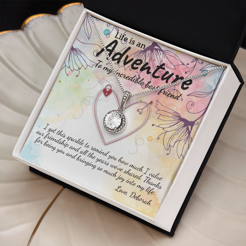 Eternal Hope Halo Necklace | ✨ Dazzling✨ White Gold or Sterling Silver Plated CZ Pendant - TheBestGiftPlace