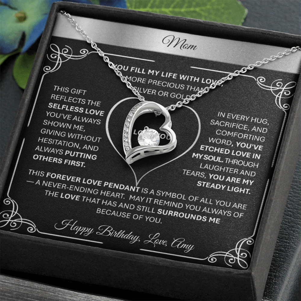 Eternal Love Necklace: Cherished Keepsake Gift for Moms & Grandmas - TheBestGiftPlace