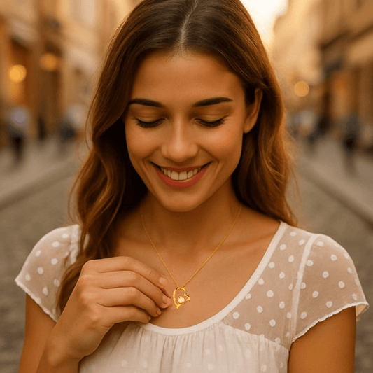 Forever Love "SILVER" Necklace for Daughter – Heart - Shaped Pendant Gift from Dad or Mom - TheBestGiftPlace