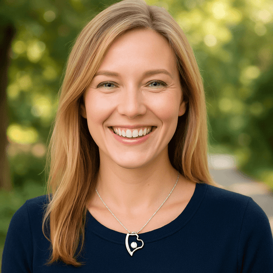 Forever Love Silver Necklace for Daughter – Heart - Shaped Silver Pendant Gift from Parent - TheBestGiftPlace