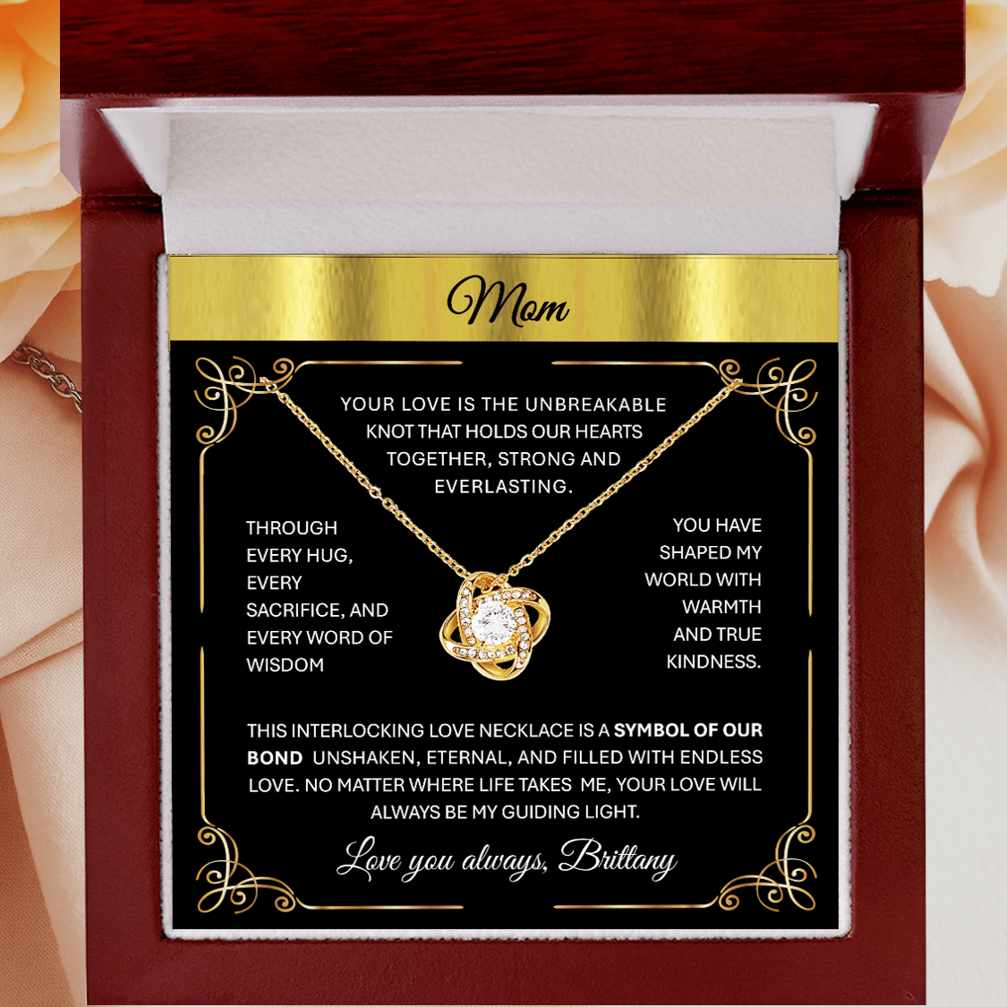 🔥 Gold or Silver Love Knot Pendant Necklace – Symbol of Eternal Bond & Unbreakable Love - TheBestGiftPlace