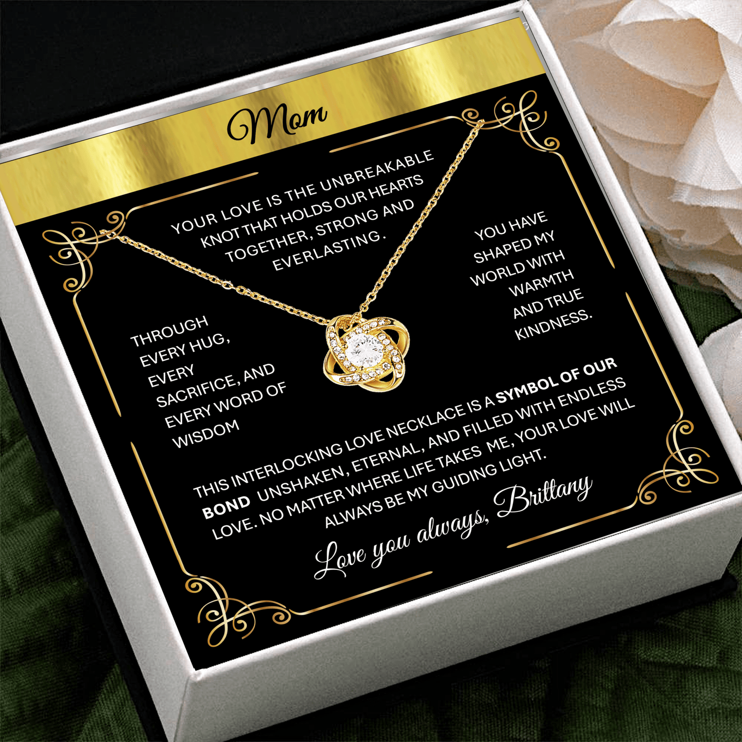 🔥 Gold or Silver Love Knot Pendant Necklace – Symbol of Eternal Bond & Unbreakable Love - TheBestGiftPlace