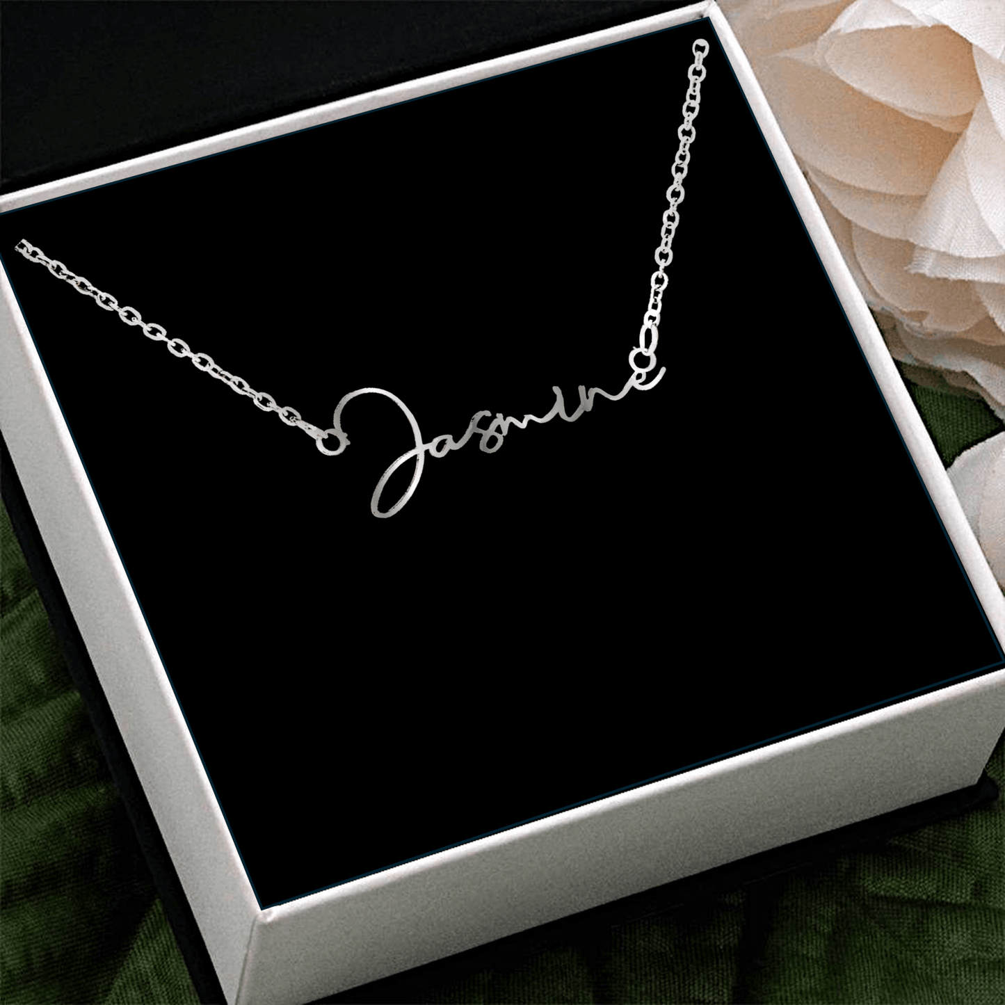 Personalized Name Necklace in Elegant Script - š Jewelry Gift from Mom - TheBestGiftPlace