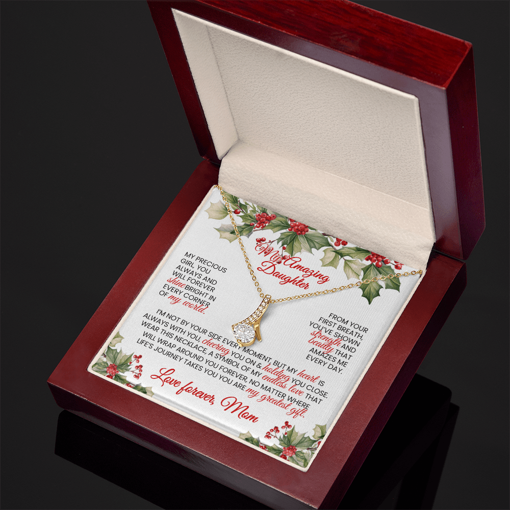 Stunning Alluring Beauty Necklace 🎁 Christmas Gift 🎁 for Daughter - From MOM - TheBestGiftPlace