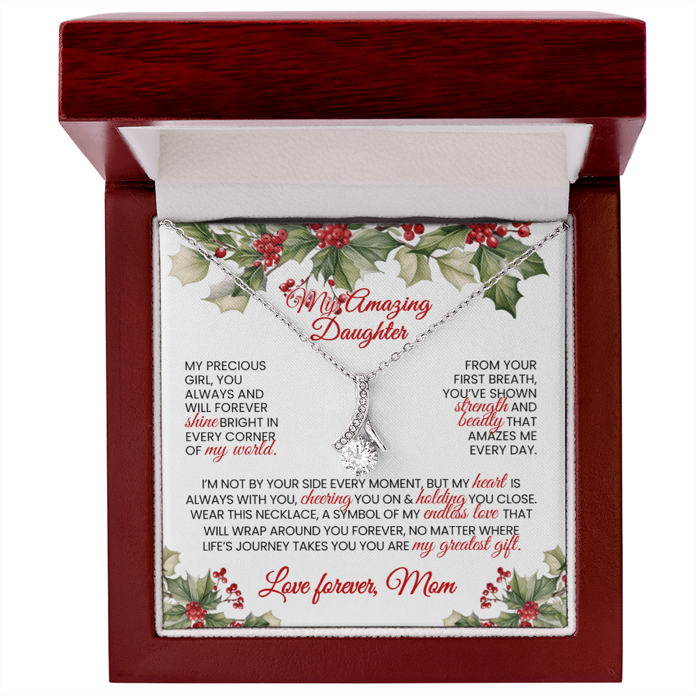 Stunning Alluring Beauty Necklace 🎁 Christmas Gift 🎁 for Daughter - From MOM - TheBestGiftPlace