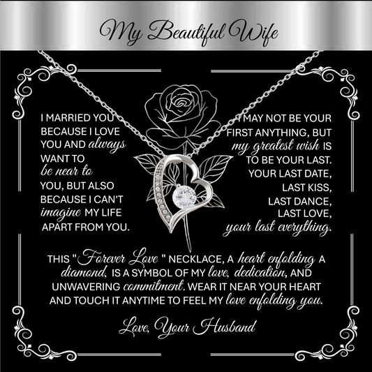 Forever Love Necklace Gift – A Husband's Promise to His Wife 💖
