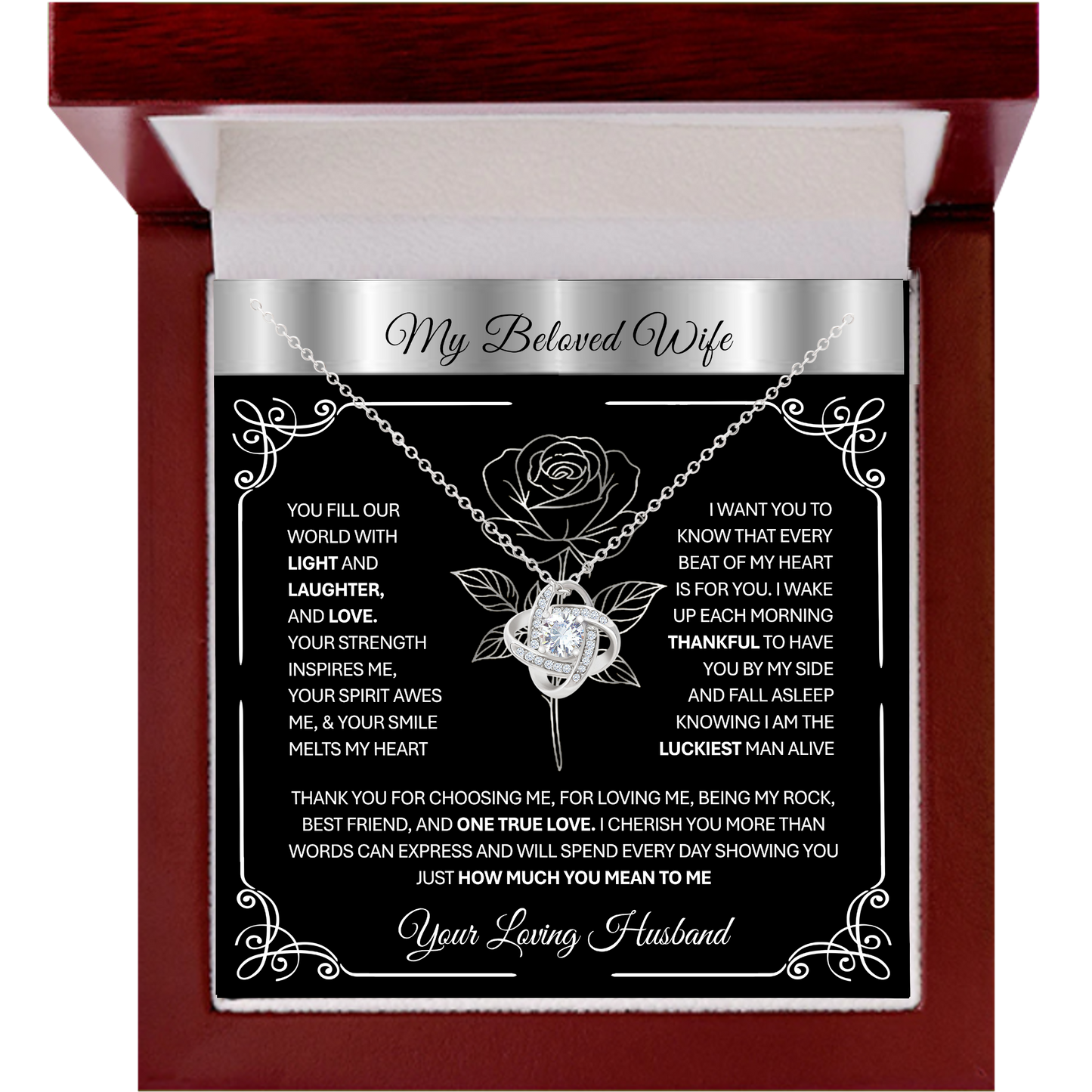 Forever Love Necklace Gift – A Husband's Promise to His Wife 💖