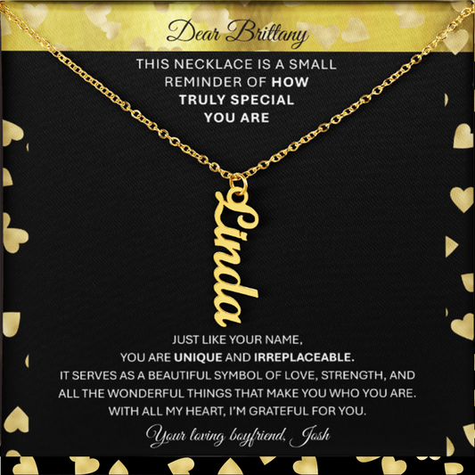 Personalized Name Necklace – A Stylish Gift from the Heart