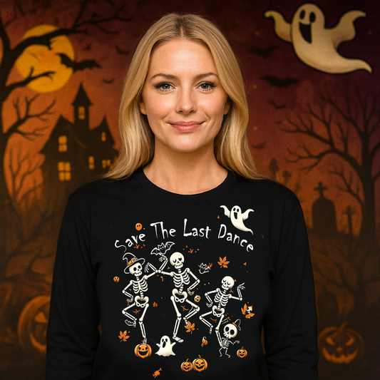 Bone to Dance Halloween Skeleton Shirt – Funny Spooky Fall Tee for Men & Women 🔥