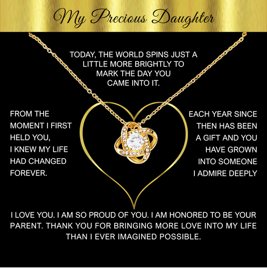 Celebrating the Woman You've Become with this Love Knot Necklace Gift
