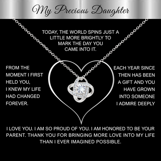 Celebrating the Woman You've Become with this Love Knot Necklace Gift