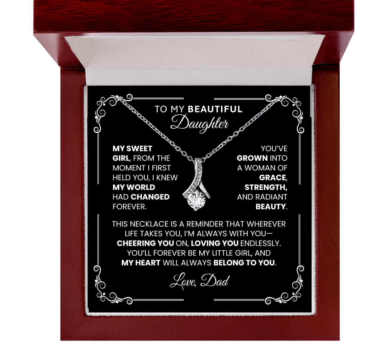 Alluring Necklace Gift - Love This Sparkling Pendant