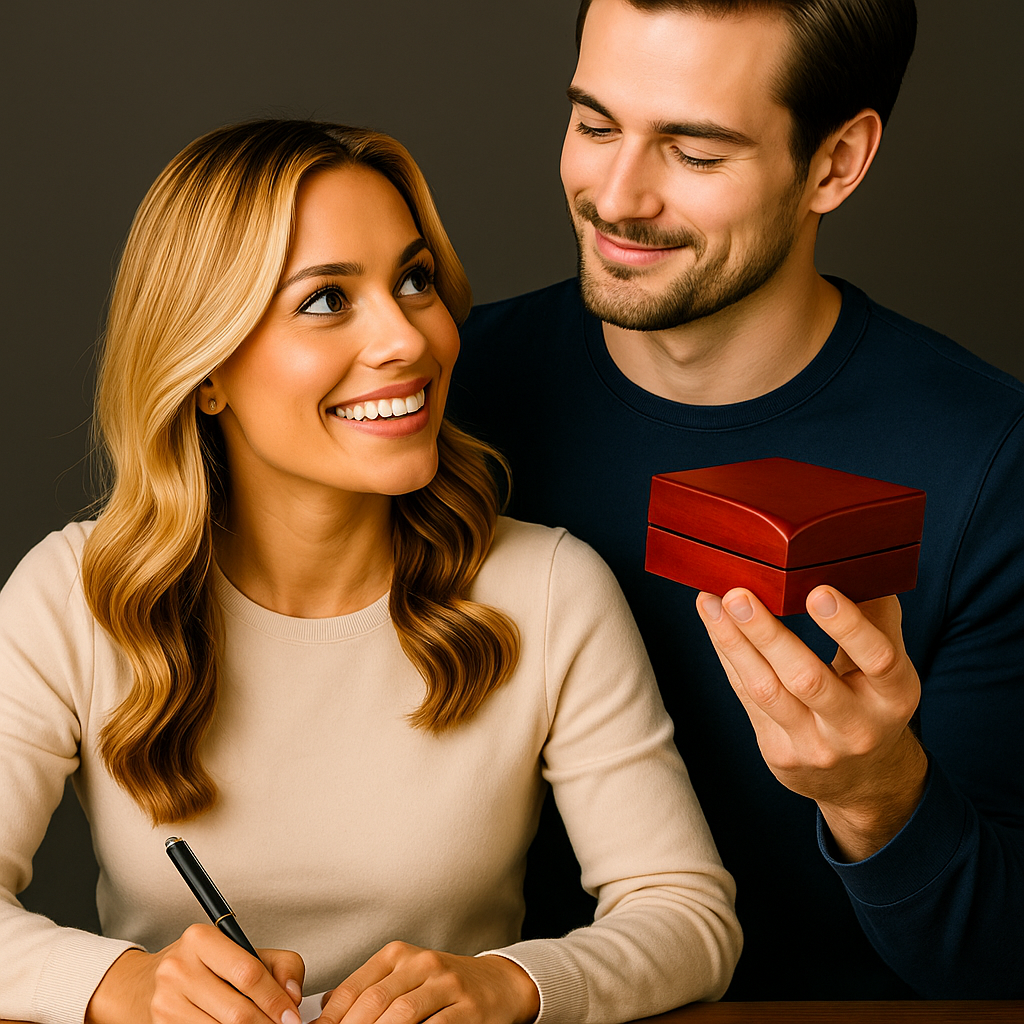 Alluring Beauty Gold Necklace – A Husband's Promise of Love 💛