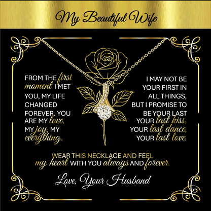 Alluring Beauty Gold Necklace – A Husband's Promise of Love 💛 - TheBestGiftPlace