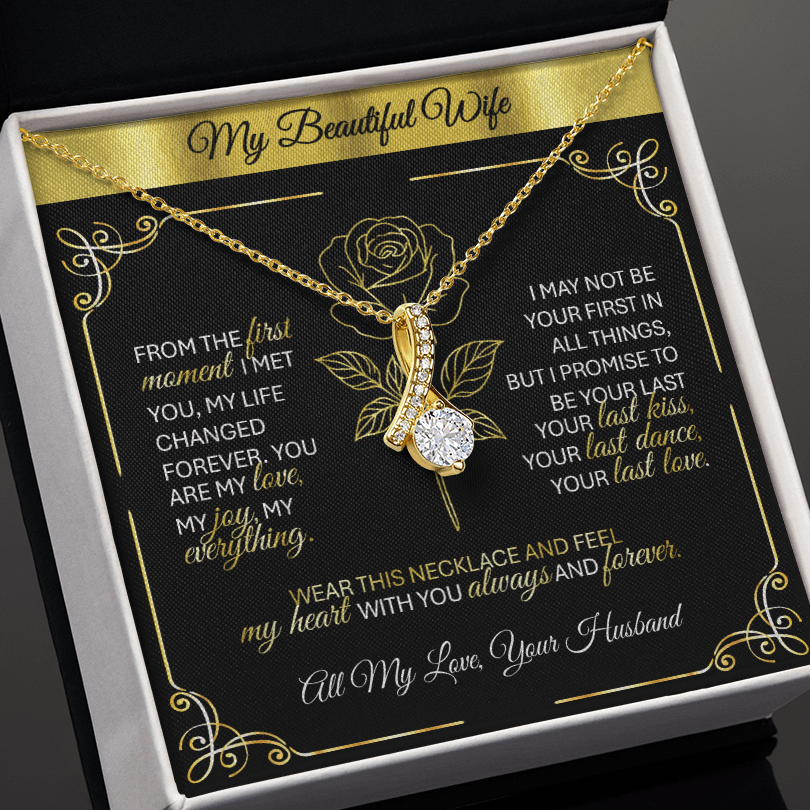 Alluring Beauty Gold Necklace – A Husband's Promise of Love 💛 - TheBestGiftPlace