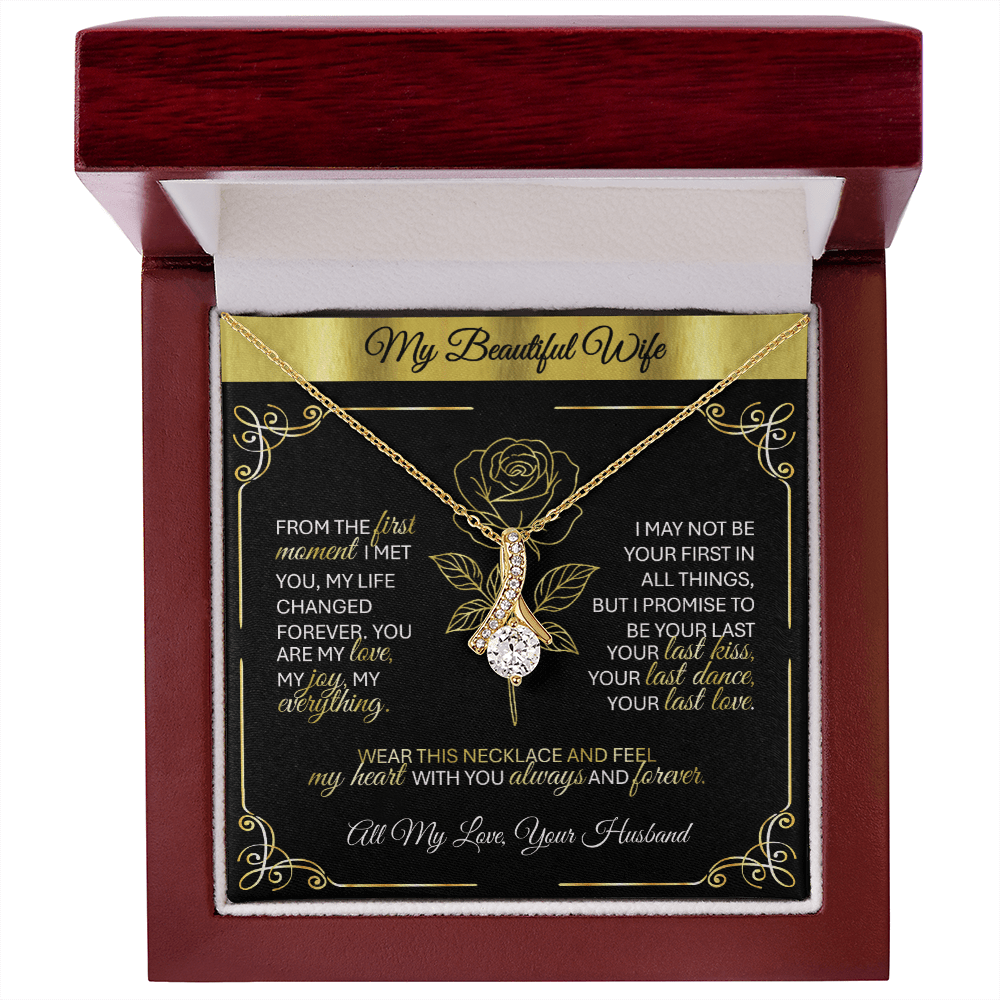 Alluring Beauty Gold Necklace – A Husband's Promise of Love 💛 - TheBestGiftPlace