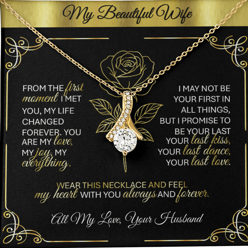 Alluring Beauty Gold Necklace – A Husband's Promise of Love 💛 - TheBestGiftPlace