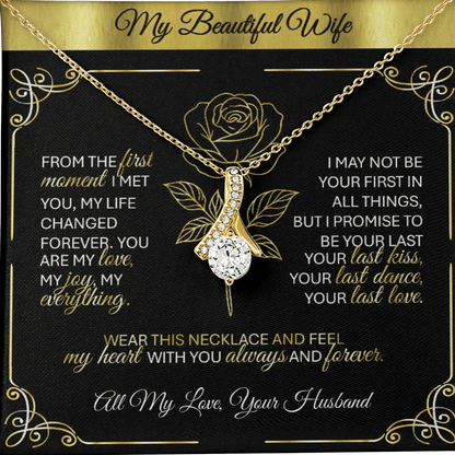 Alluring Beauty Gold Necklace – A Husband's Promise of Love 💛 - TheBestGiftPlace