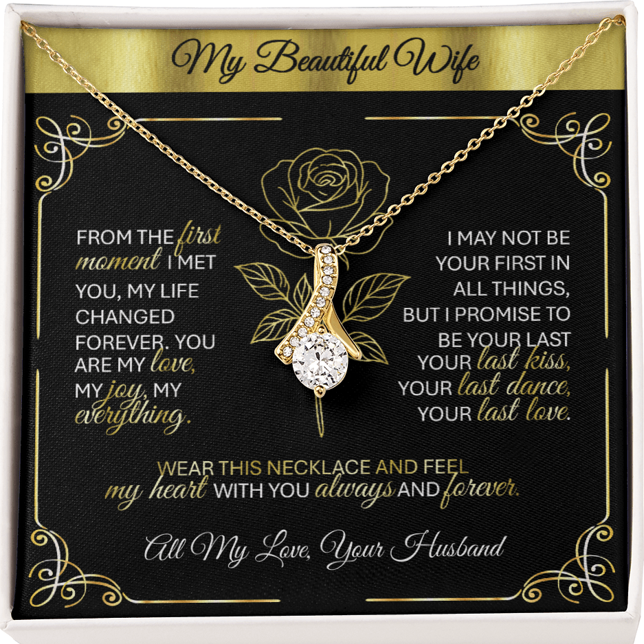 Alluring Beauty Gold Necklace – A Husband's Promise of Love 💛 - TheBestGiftPlace