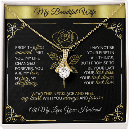 Alluring Beauty Gold Necklace – A Husband's Promise of Love 💛 - TheBestGiftPlace