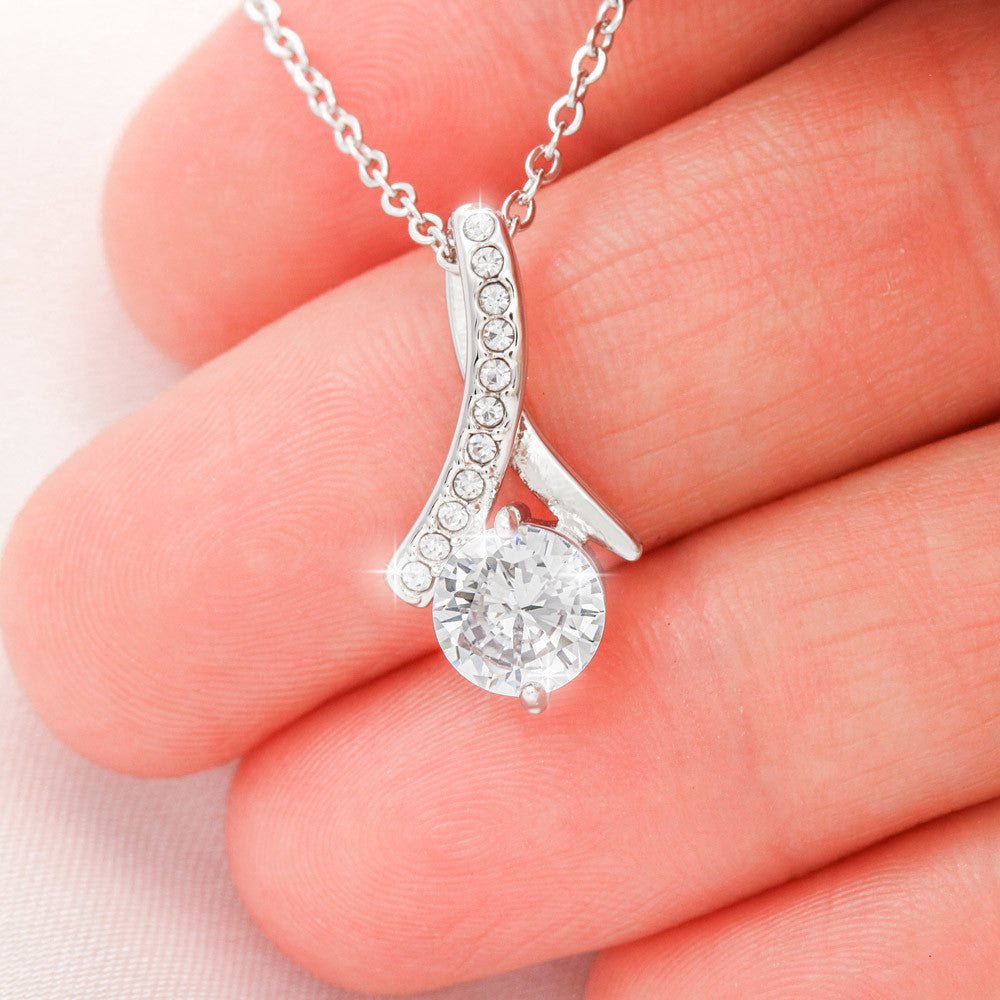 Alluring Beauty Silver Necklace – A Husband's Promise of Love 💛 - TheBestGiftPlace