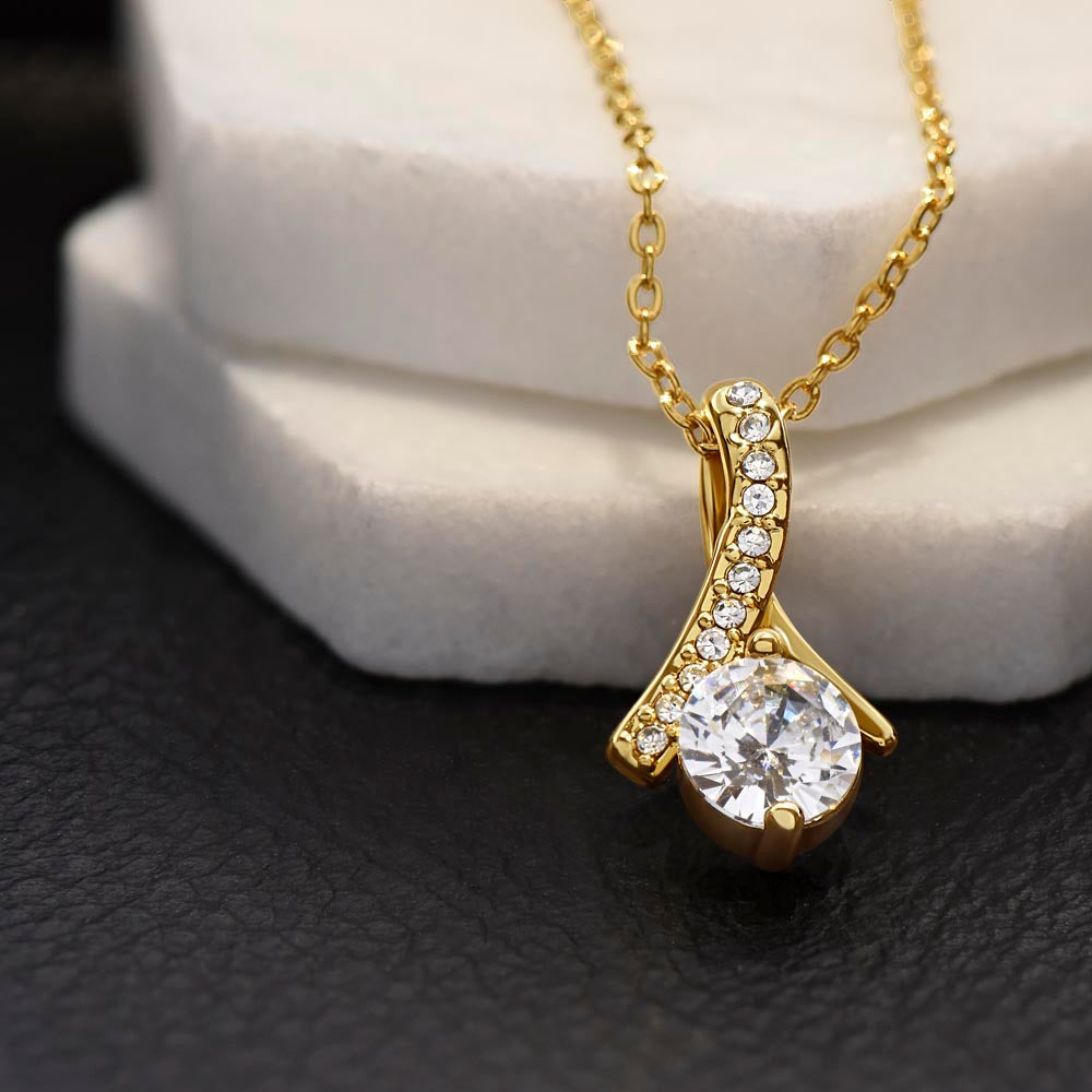 Alluring Necklace Gift - Love This Sparkling Pendant