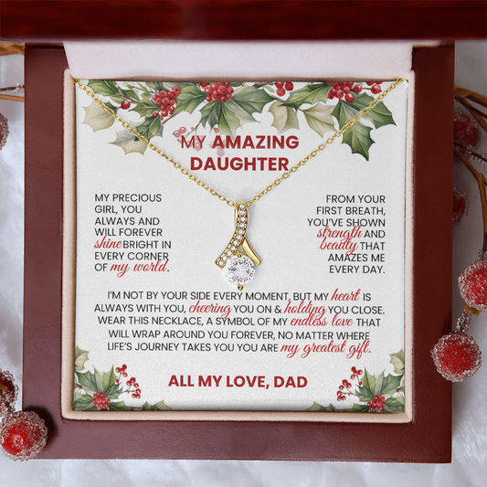 Stunning Alluring Beauty Necklace  🎁 Christmas Gift  🎁 for Daughter - From Dad