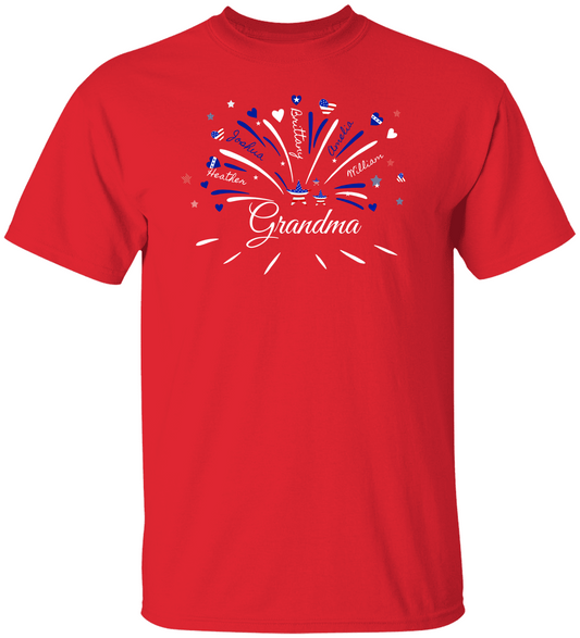 Red Fireworks Unisex Heavy Cotton Tee