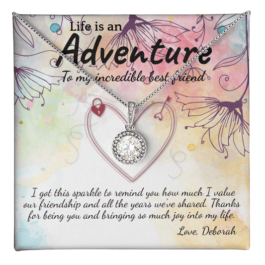 Eternal Hope Halo Necklace | ✨ Dazzling✨ White Gold or Sterling Silver Plated CZ Pendant - TheBestGiftPlace