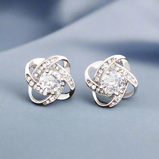 Love Knot Stud Earrings - TheBestGiftPlace