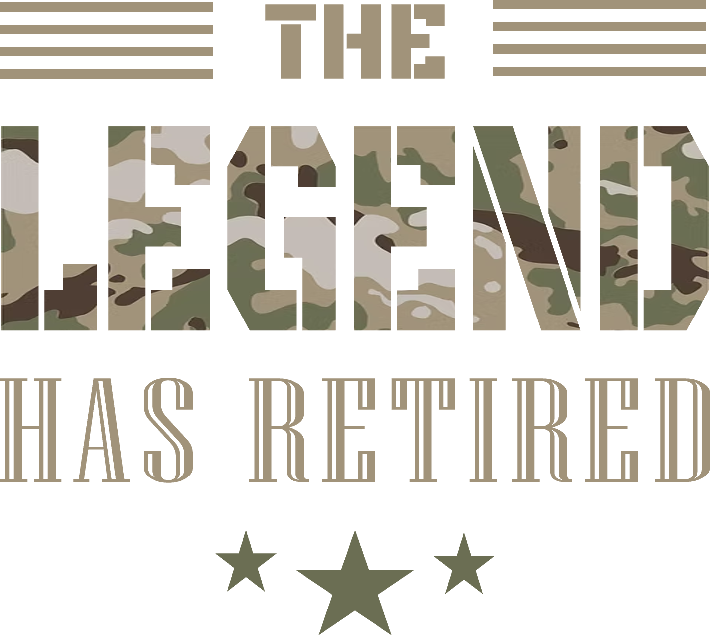 The Legend Has Retired Camouflage