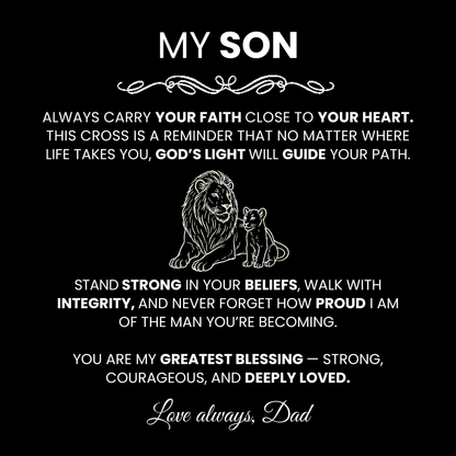 Men's Silver Cross Necklace – Symbol of Strength & Faith ✝️ - TheBestGiftPlace