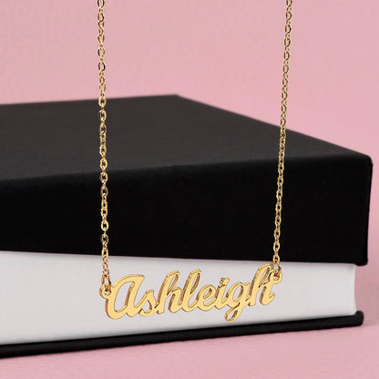 Personalized Gold Name Necklace Gift 🎁 - With Message Card from Dad - TheBestGiftPlace