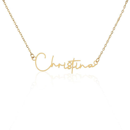 Personalized Name Necklace in Elegant Script - 💖 Jewelry Gift from Mom - TheBestGiftPlace