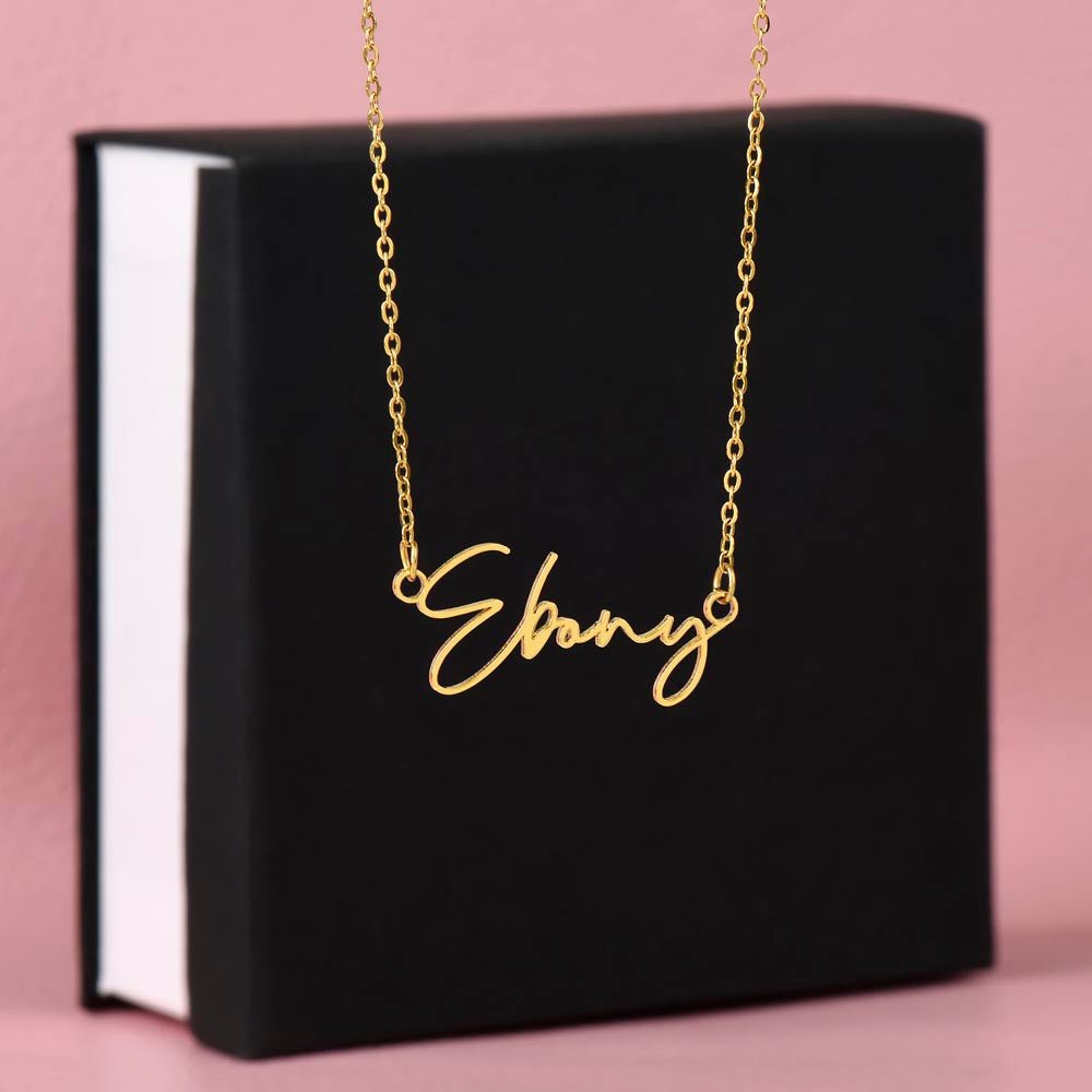 Personalized Name Necklace in Elegant Script - 💖 Jewelry Gift from Mom - TheBestGiftPlace