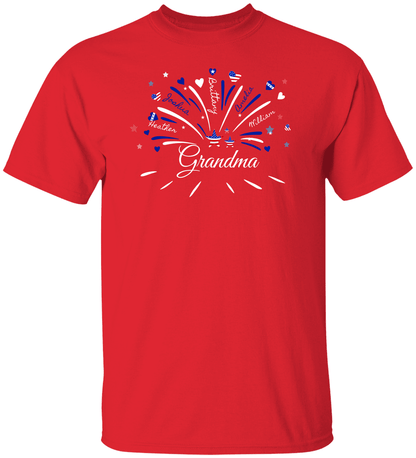 Red Fireworks Unisex Heavy Cotton Tee - TheBestGiftPlace