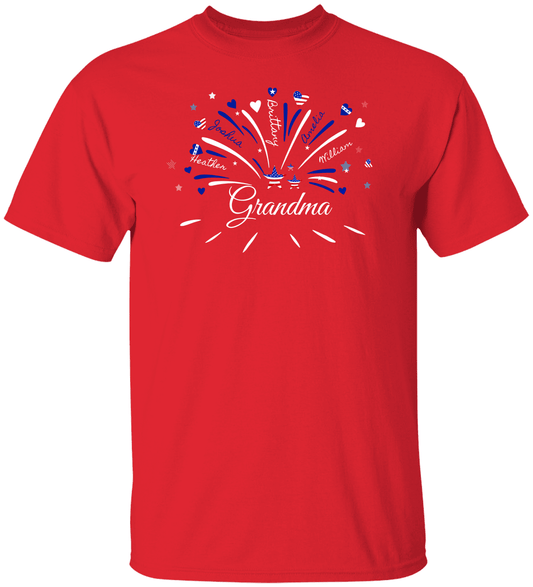 Red Fireworks Unisex Heavy Cotton Tee - TheBestGiftPlace