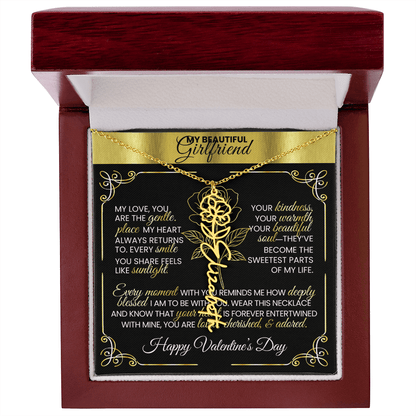 Say "Happy Valentine's Day" with Her Birth Month Flower and Name - TheBestGiftPlace