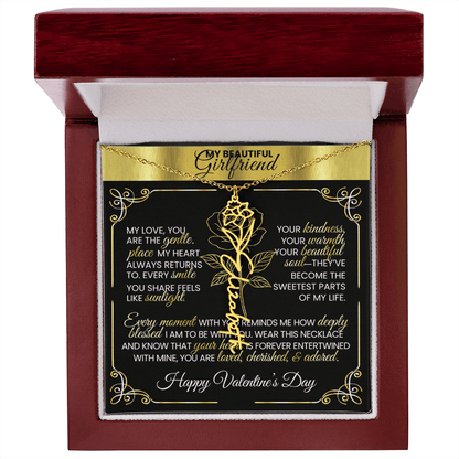 Say "Happy Valentine's Day" with Her Birth Month Flower and Name - TheBestGiftPlace