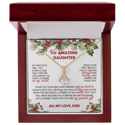 Stunning Alluring Beauty Necklace 🎁 Christmas Gift 🎁 for Daughter - From Dad - TheBestGiftPlace