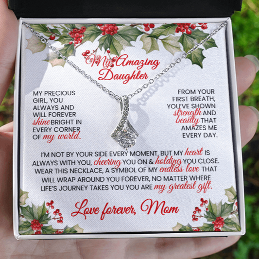 Stunning Alluring Beauty Necklace 🎁 Christmas Gift 🎁 for Daughter - From MOM - TheBestGiftPlace