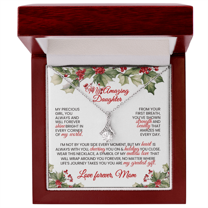Stunning Alluring Beauty Necklace 🎁 Christmas Gift 🎁 for Daughter - From MOM - TheBestGiftPlace