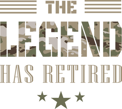 The Legend Has Retired Camouflage - TheBestGiftPlace